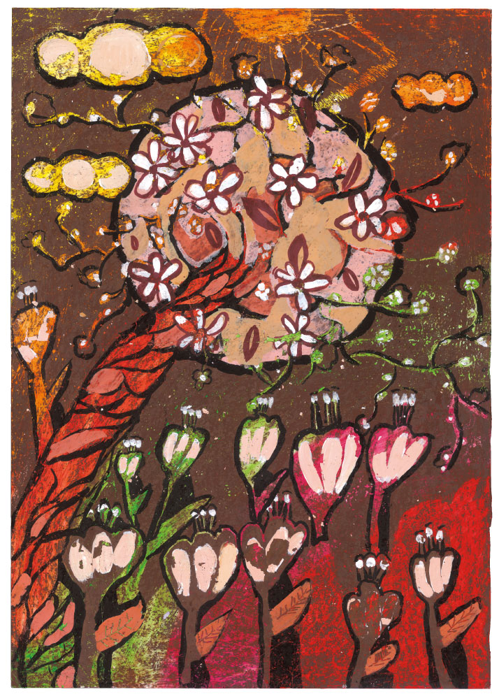 『春』スースロワ アリアーナ_第27回世界こども図画コンテスト 金賞作品