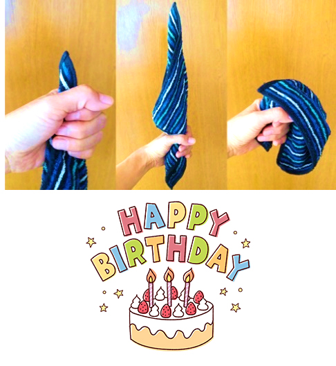 ハンカチ　ちょこっと遊びの便利アイテム