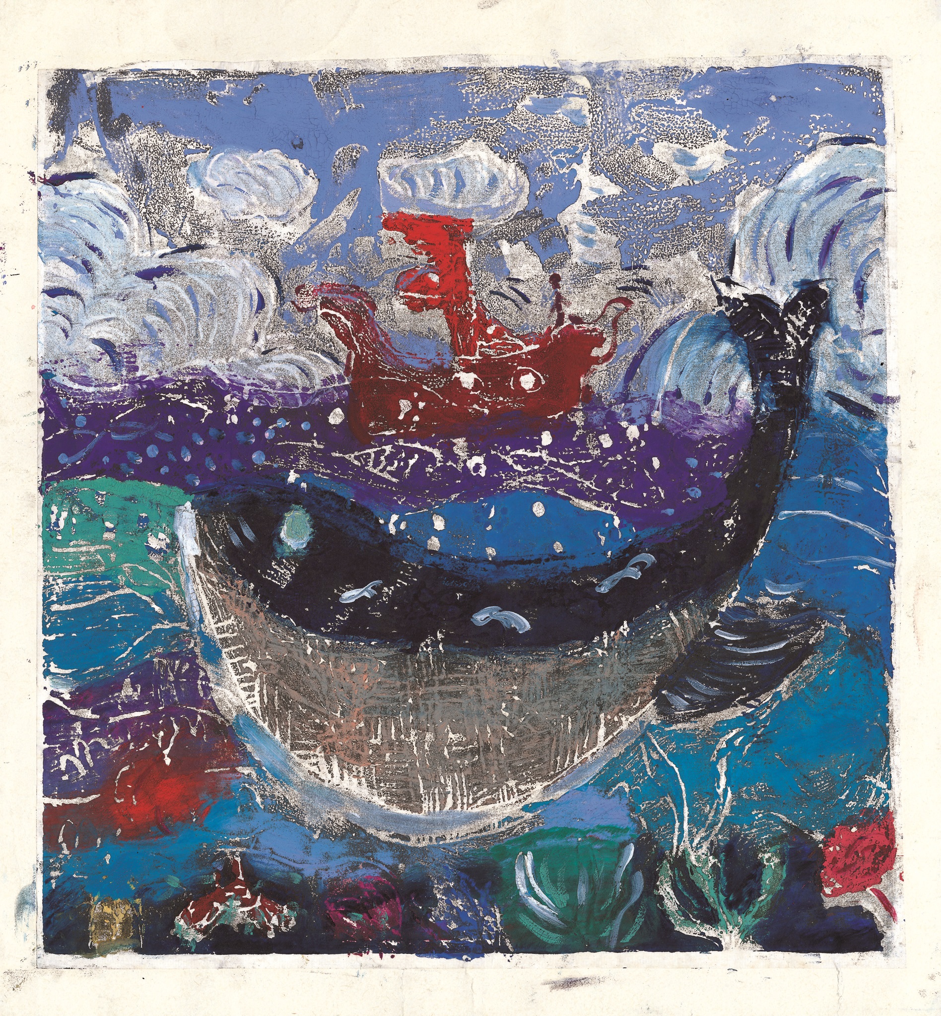 『わたしは７つの海を航海するクジラ』ワン ユンハン_第29回世界こども図画コンテスト 金賞作品