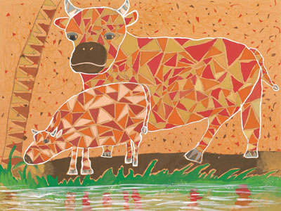 Cows_Gold prize works of 30th contest